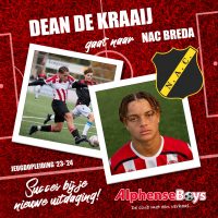 Dean de Kraaij (2008) vertrekt naar NAC Breda